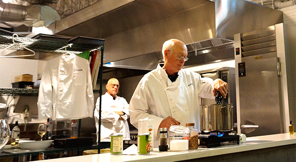 The second course was accompanied by a demo by Kirkley’s husband and il Fustino co-owner Jim Kirkley.