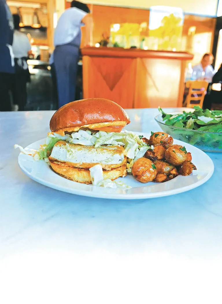 Cast-Iron Seared Fish Sandwich at Little Dom’s Seafood