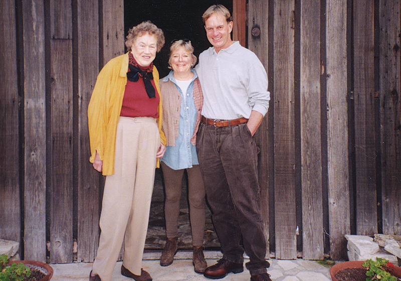 Julia Child with Richard and Thekla Sanford