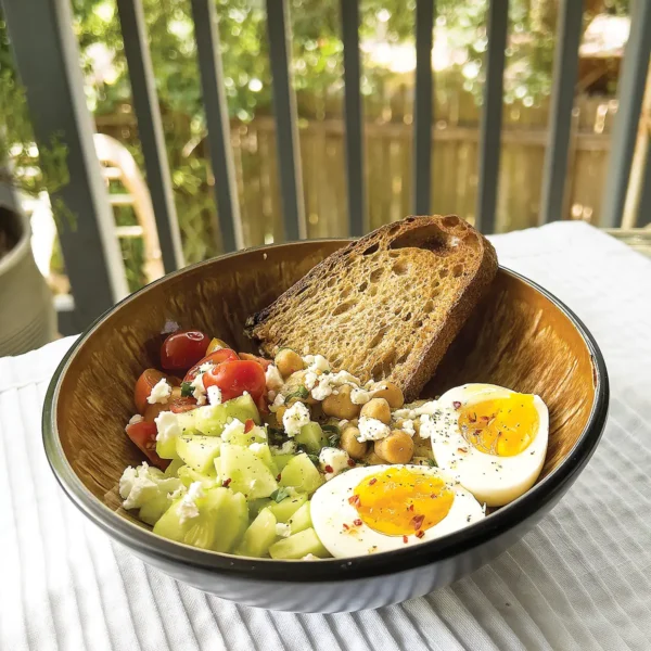 Chickpea breakfast bowl