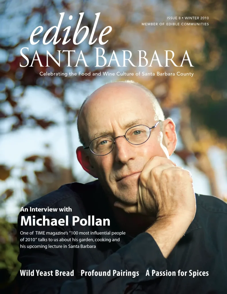 Edible Santa Barbara magazine cover: Issue 8, Winter 2010.