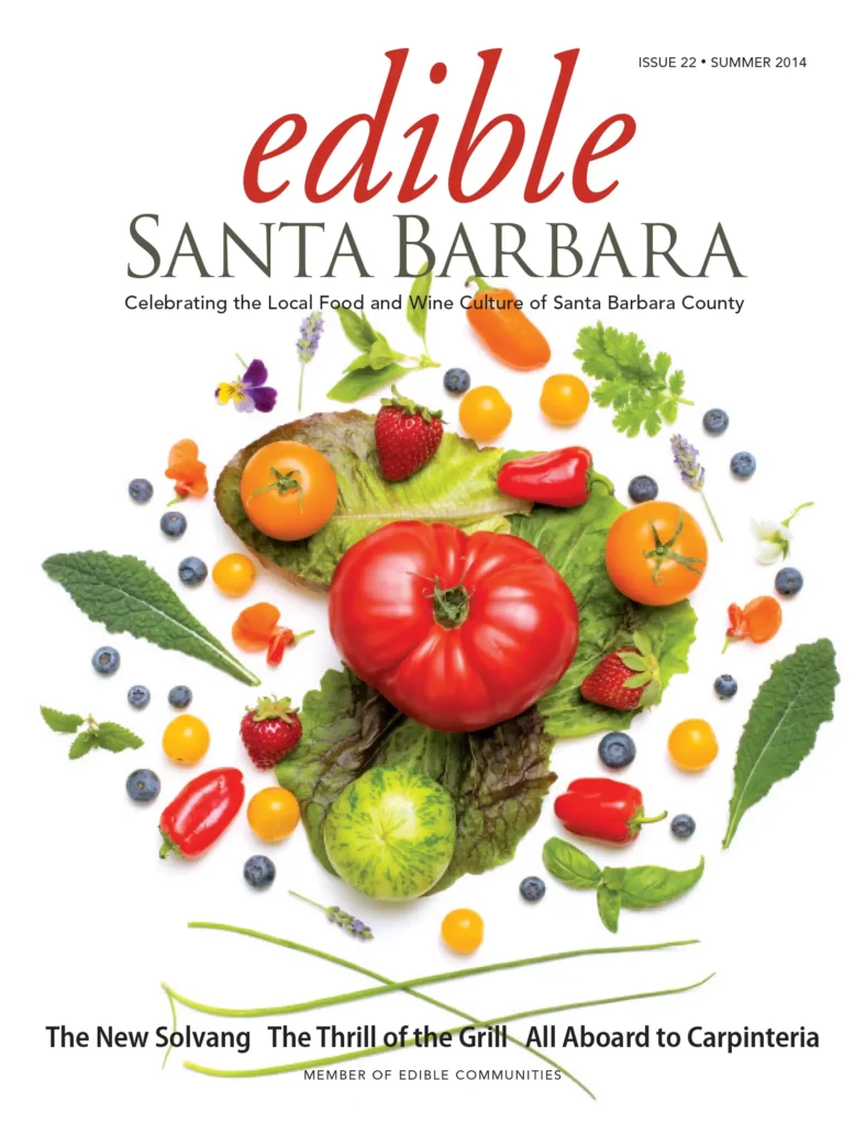 Edible Santa Barbara magazine cover: Issue 22, Summer 2014.