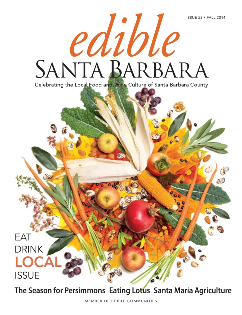 Edible Santa Barbara magazine cover: Issue 23, Fall 2014.