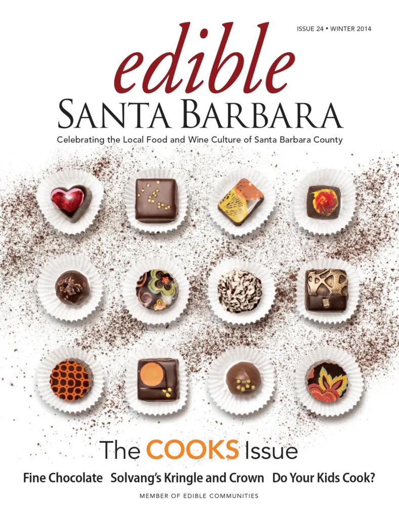 Edible Santa Barbara magazine cover: Issue 24, Winter 2014.