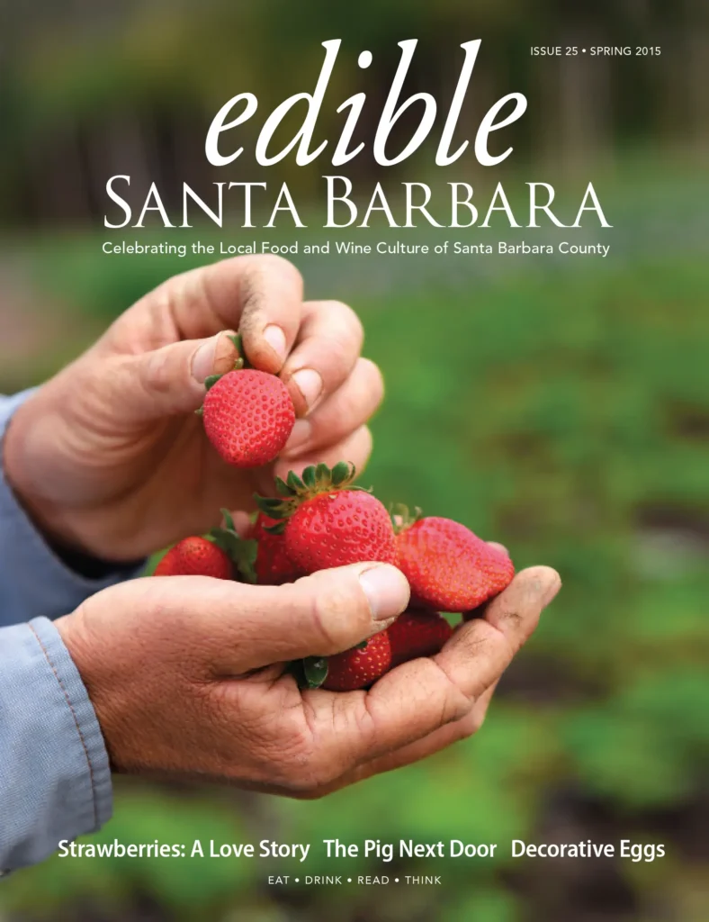 Edible Santa Barbara magazine cover: Issue 25, Spring 2015.