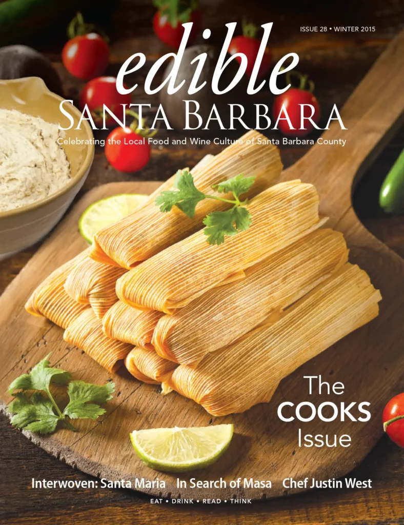 Edible Santa Barbara magazine cover: Issue 28, Winter 2015.