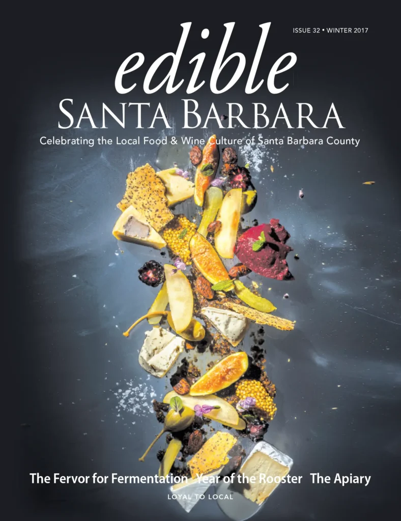 Edible Santa Barbara magazine cover: Issue 32, Winter 2017.