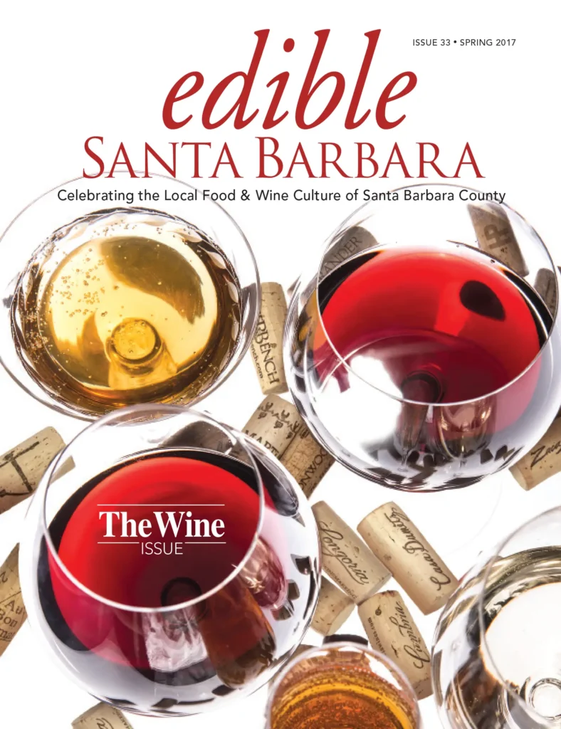 Edible Santa Barbara magazine cover: Issue 33, Spring 2017.