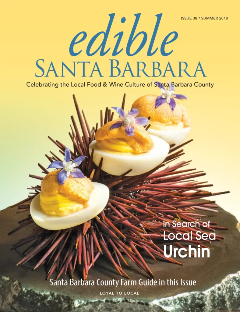 Edible Santa Barbara magazine cover: Issue 38, Summer 2018.