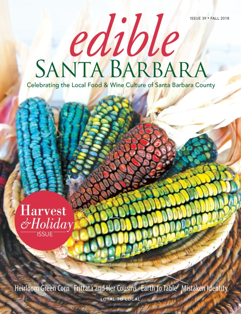 Edible Santa Barbara magazine cover: Issue 39, Fall 2018.