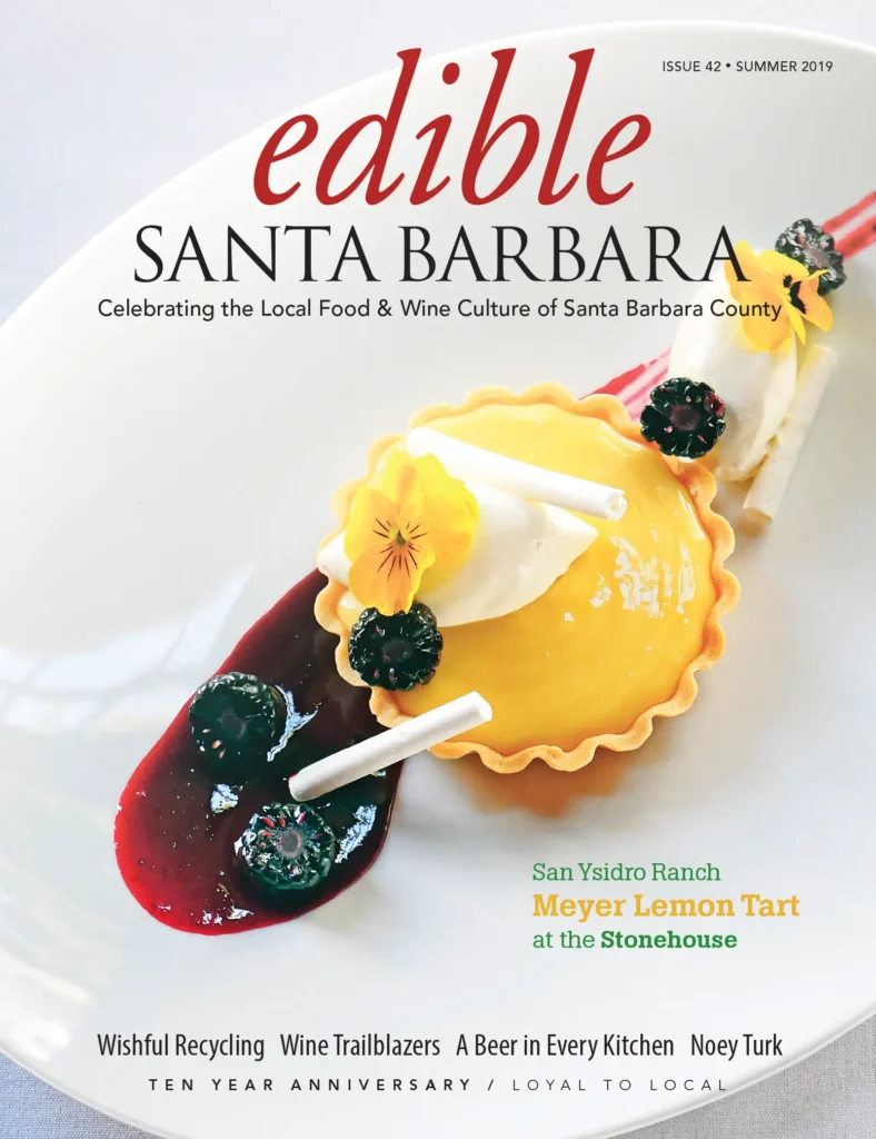 Edible Santa Barbara magazine cover: Issue 42, Summer 2019.