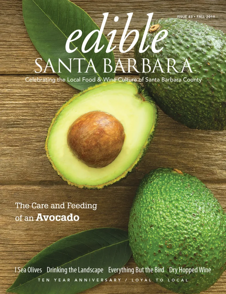 Edible Santa Barbara magazine cover: Issue 43, Fall 2019.