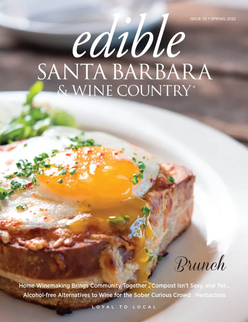 Edible Santa Barbara magazine cover: Issue 50, Spring 2022.