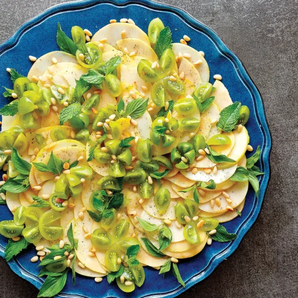 Green Apple, Herb and Green Tomato Salad