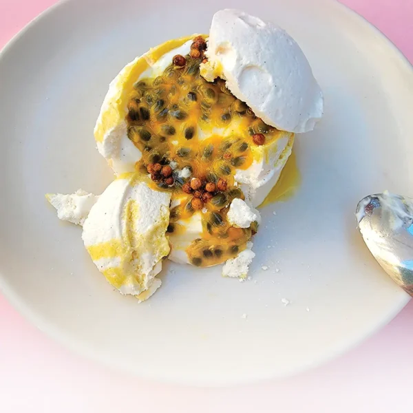 Passion Fruit Pavlova at Bettina.