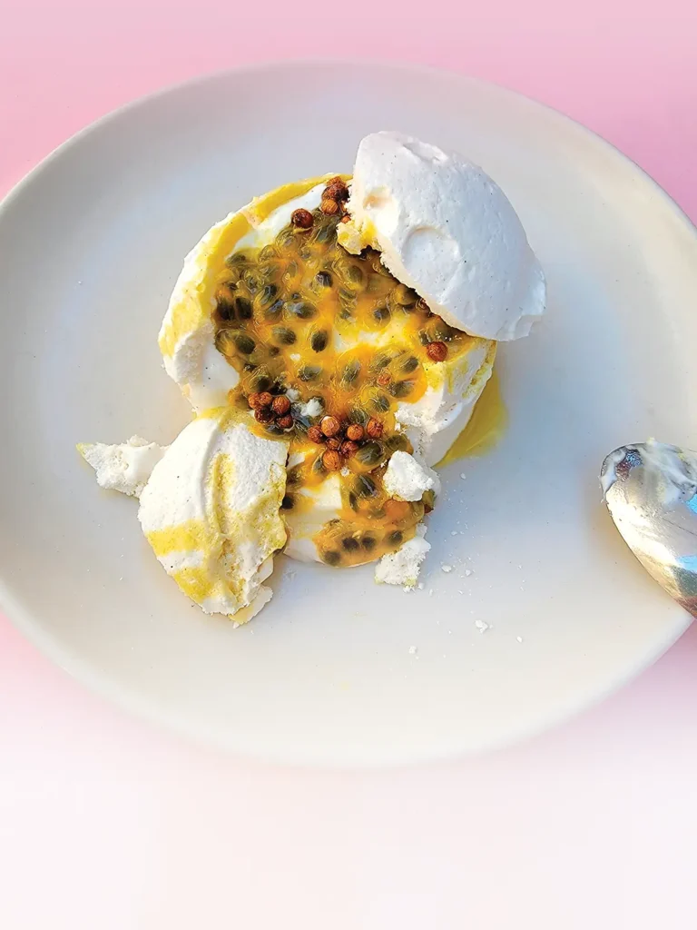 Passion Fruit Pavlova at Bettina.