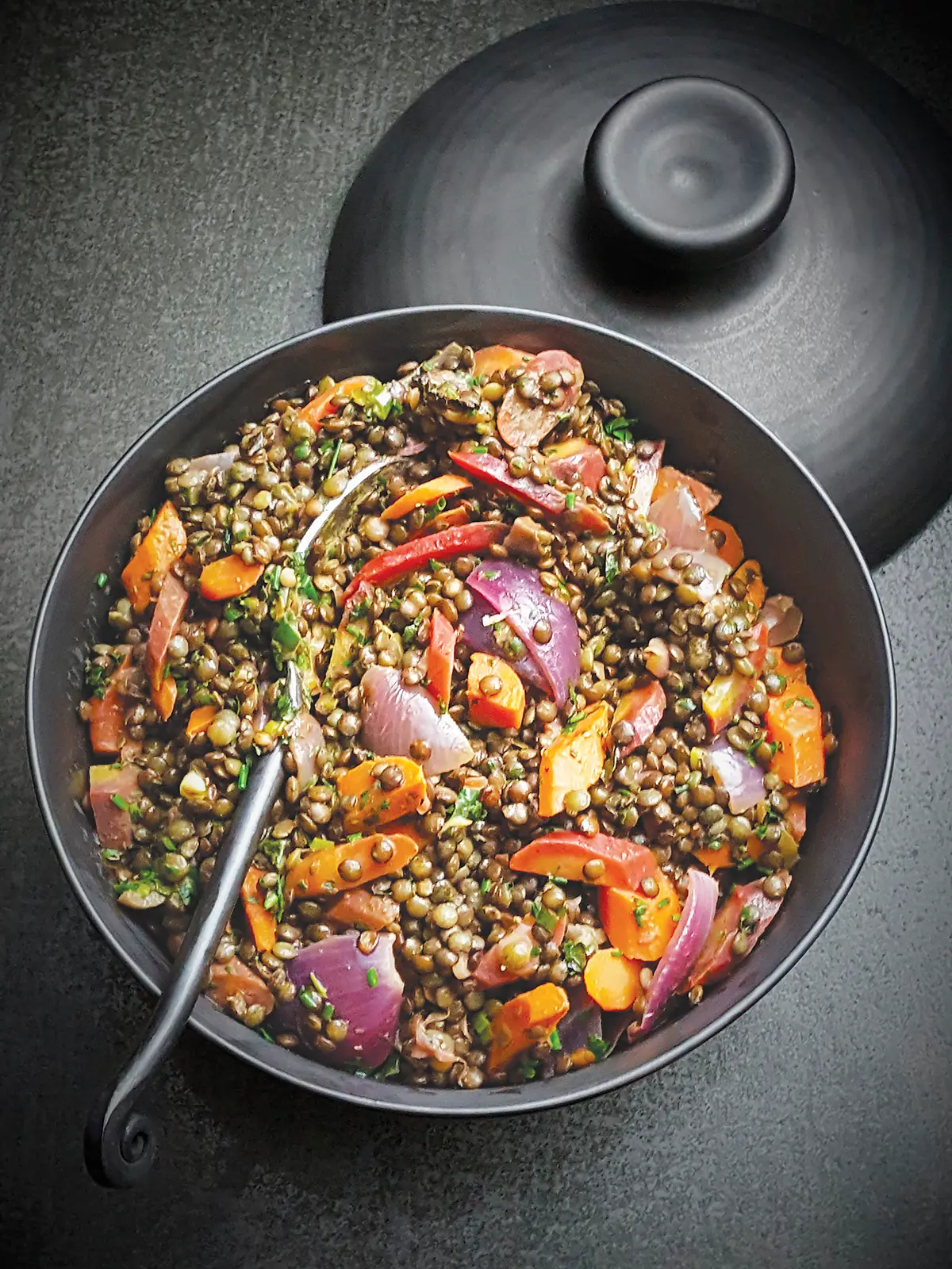 Lentils du Puy and Carrot Salad - Edible Santa Barbara and Wine Country