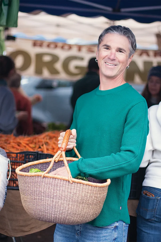 Jonathon Schuhrke shops at the Santa Barbara farmers market for weekly inspiration.