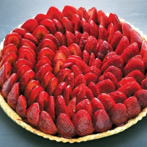 Standup strawberry tart