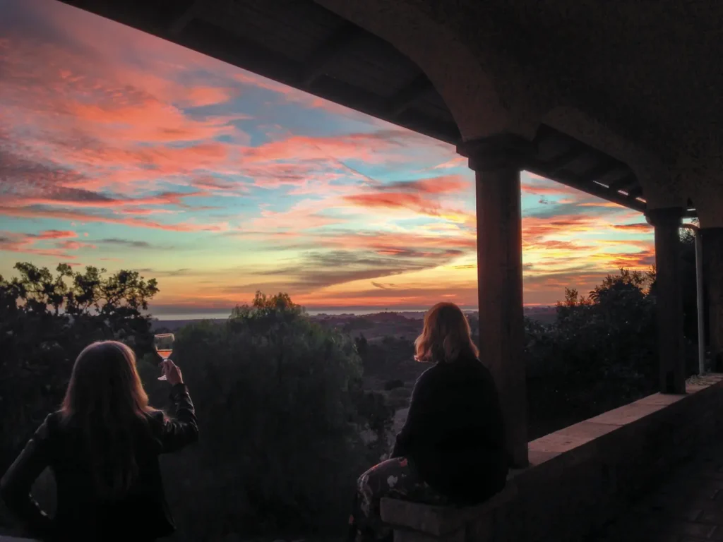 Christmas in Santa Barbara is al fresco sips of local wine and stunning sunsets. 