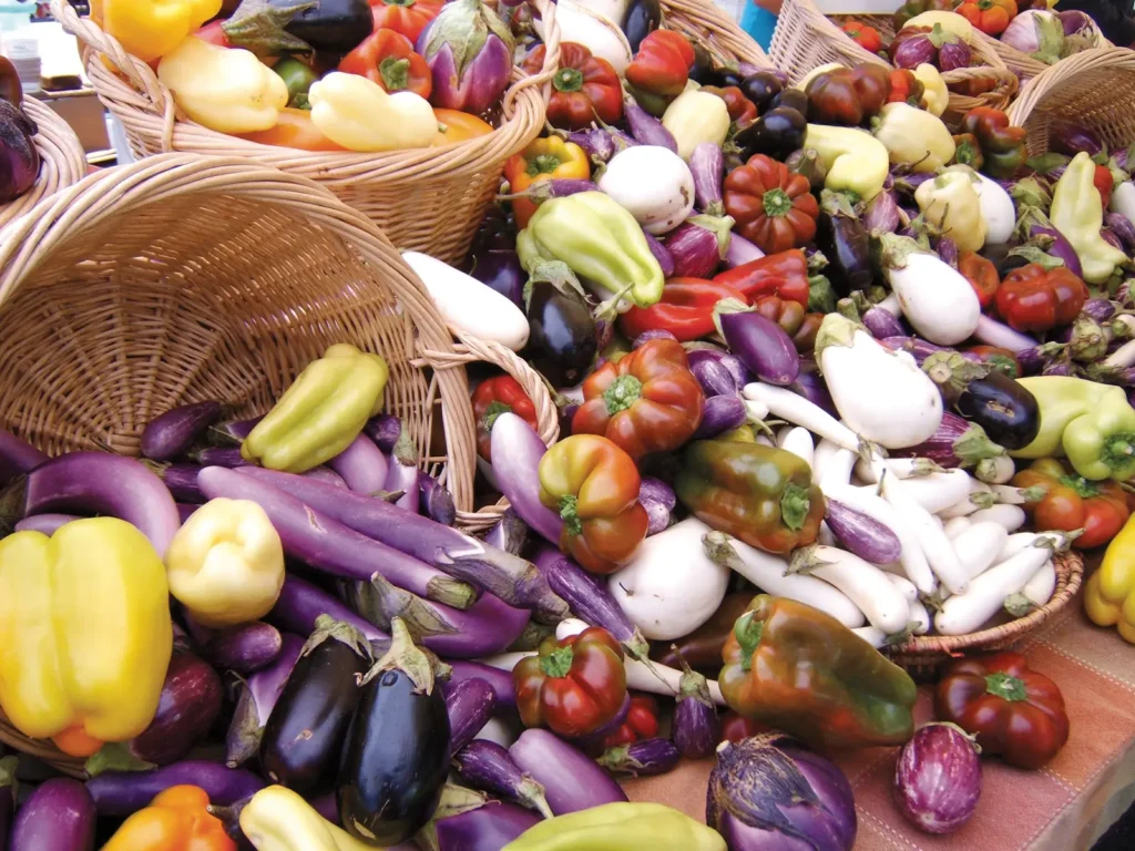 Autumn harvest at the farmers market.