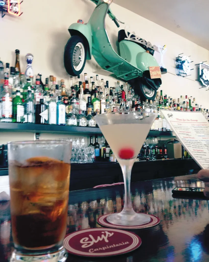 The bar at the former Sly's in Carpinteria.