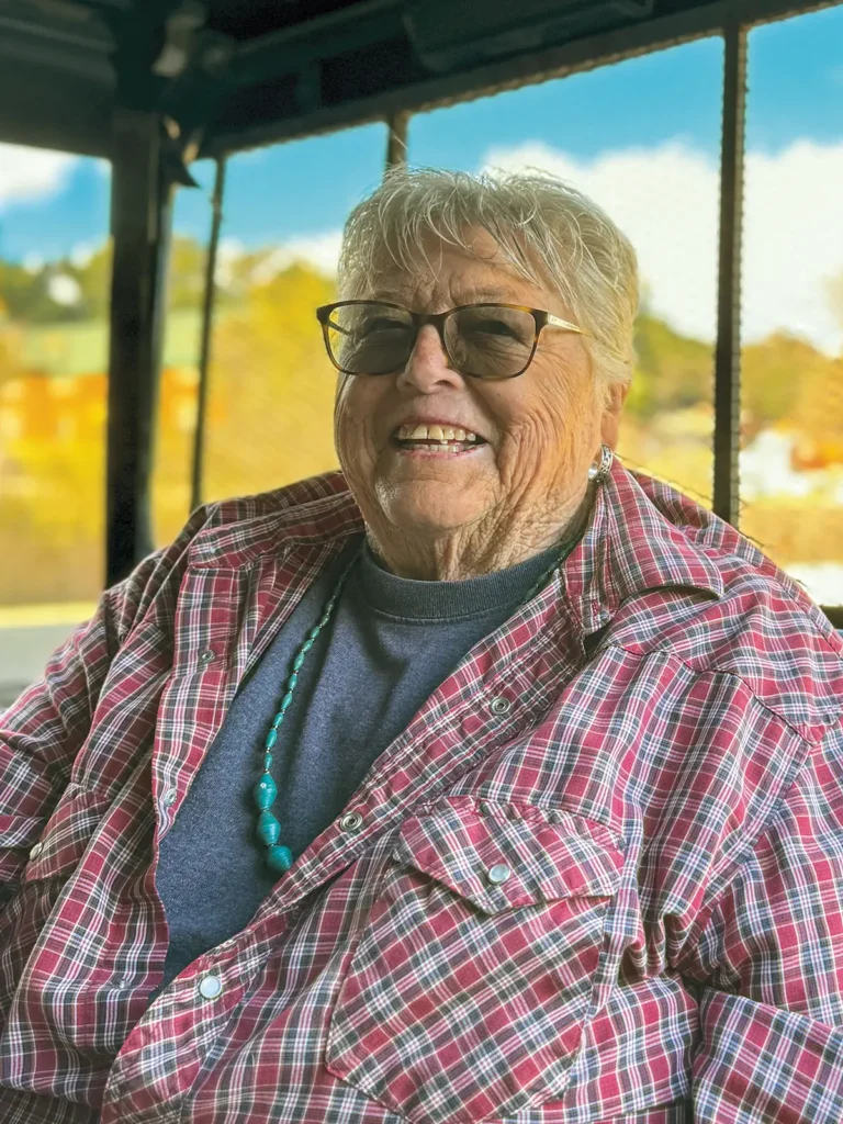 Judy Adams smiles as she talks about her farm.