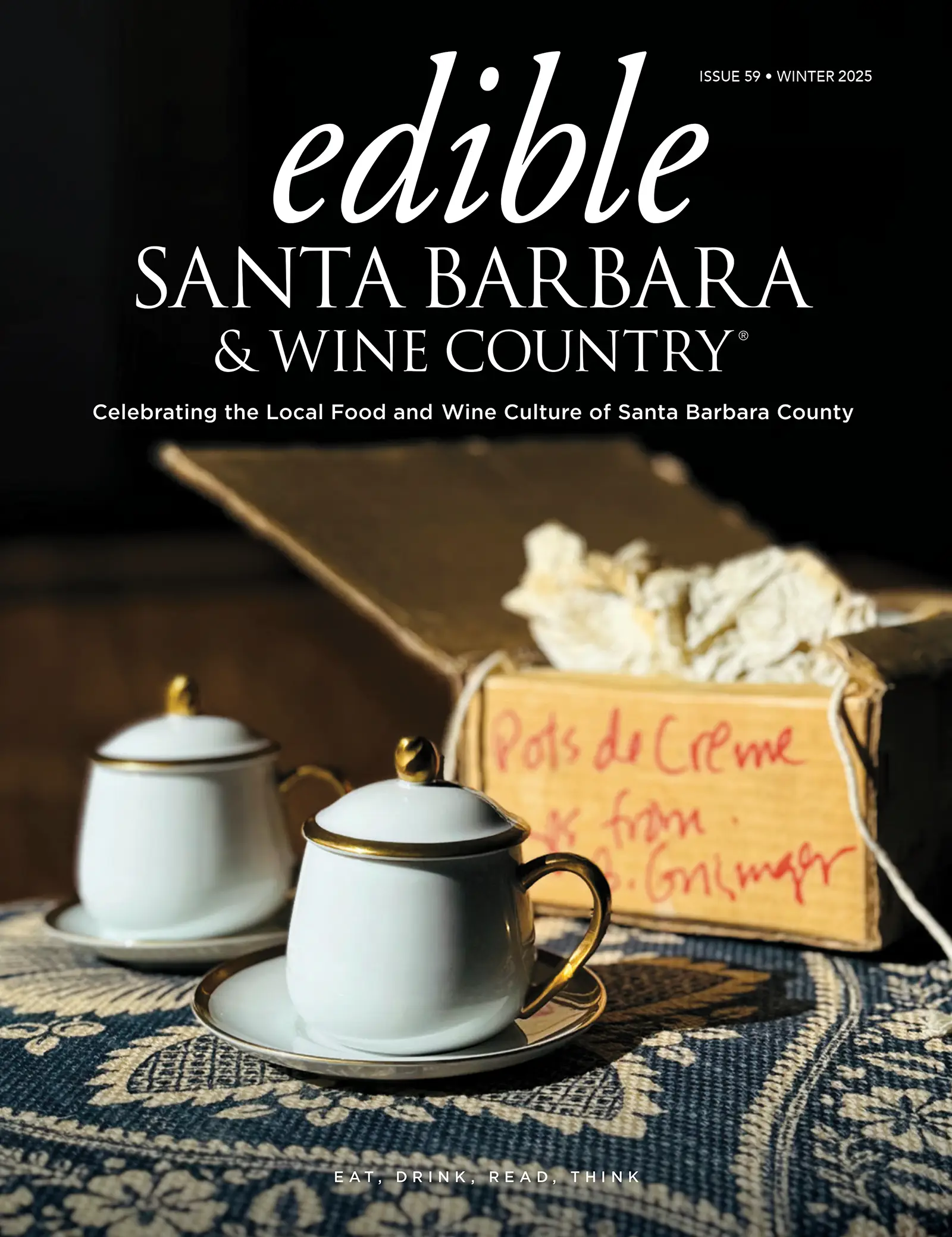 Edible Santa Barbara magazine cover: Issue 59, Winter 2025.