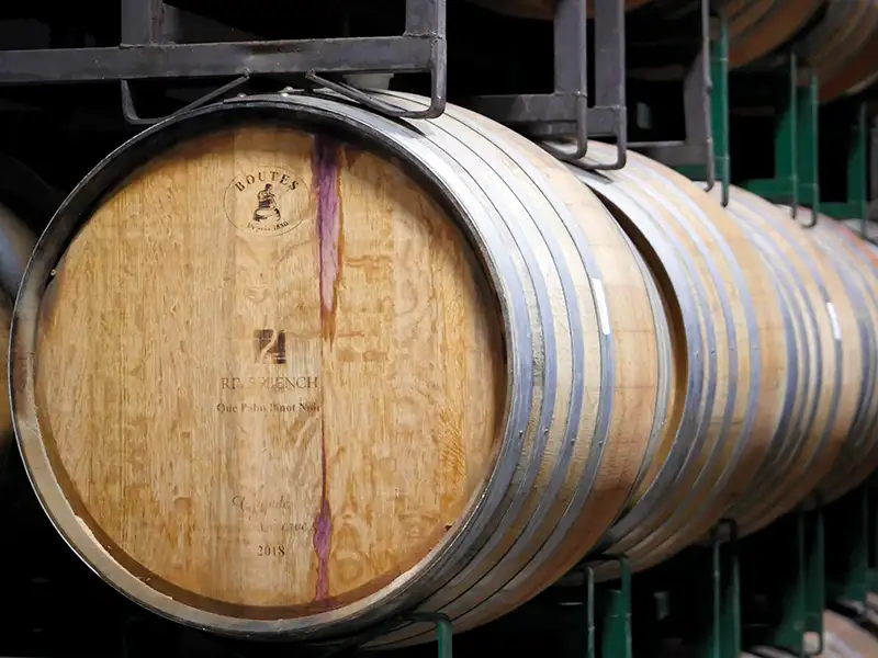 Barrels at Riverbench.