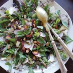 Arugula, Asparagus and Basil Salad.