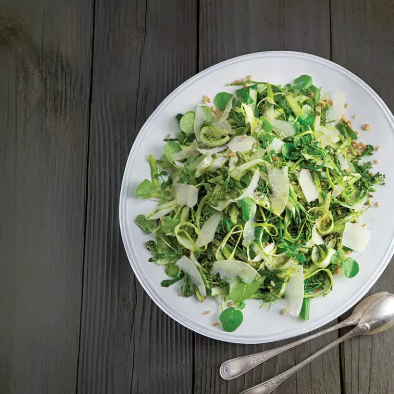 Shaved Asparagus, Broccolini and Farro Salad