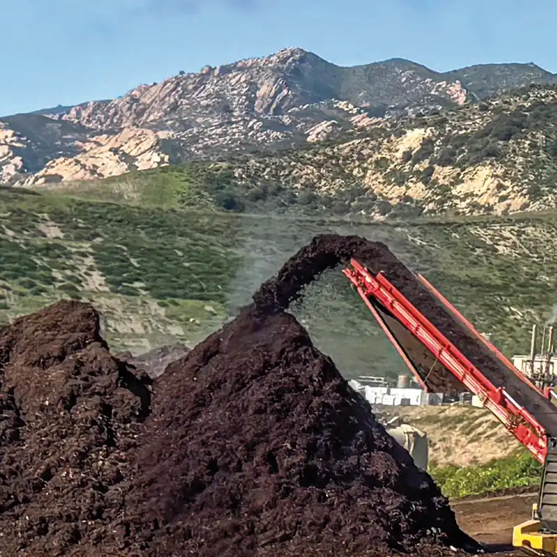 Composting at Tajiguas.