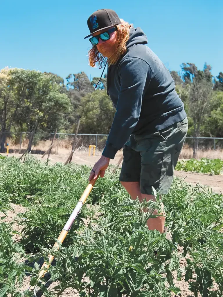 Jeff Hendrickson tends the farm.