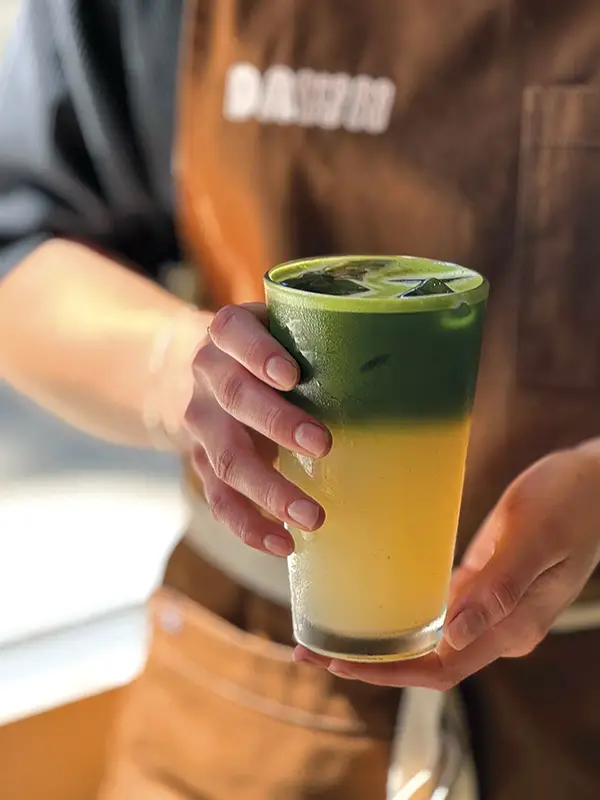 Lavender Lemonade Matcha at Dawn.