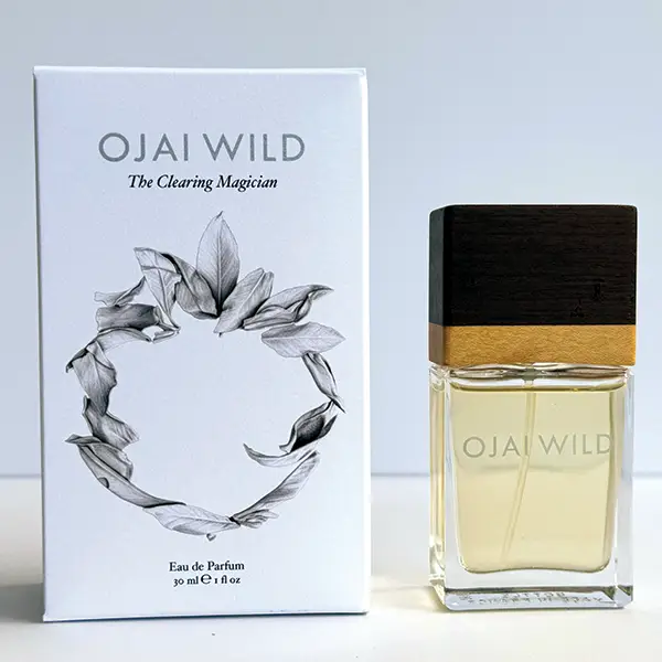 Box and bottle of The Clearing Magician Eau de Parfum from Ojai Wild.