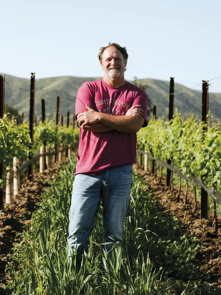 Chad Melville, owner/winemaker of Melville Winery.