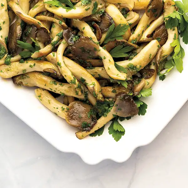 Elise’s Grilled Mushrooms with Herbs and Garlic