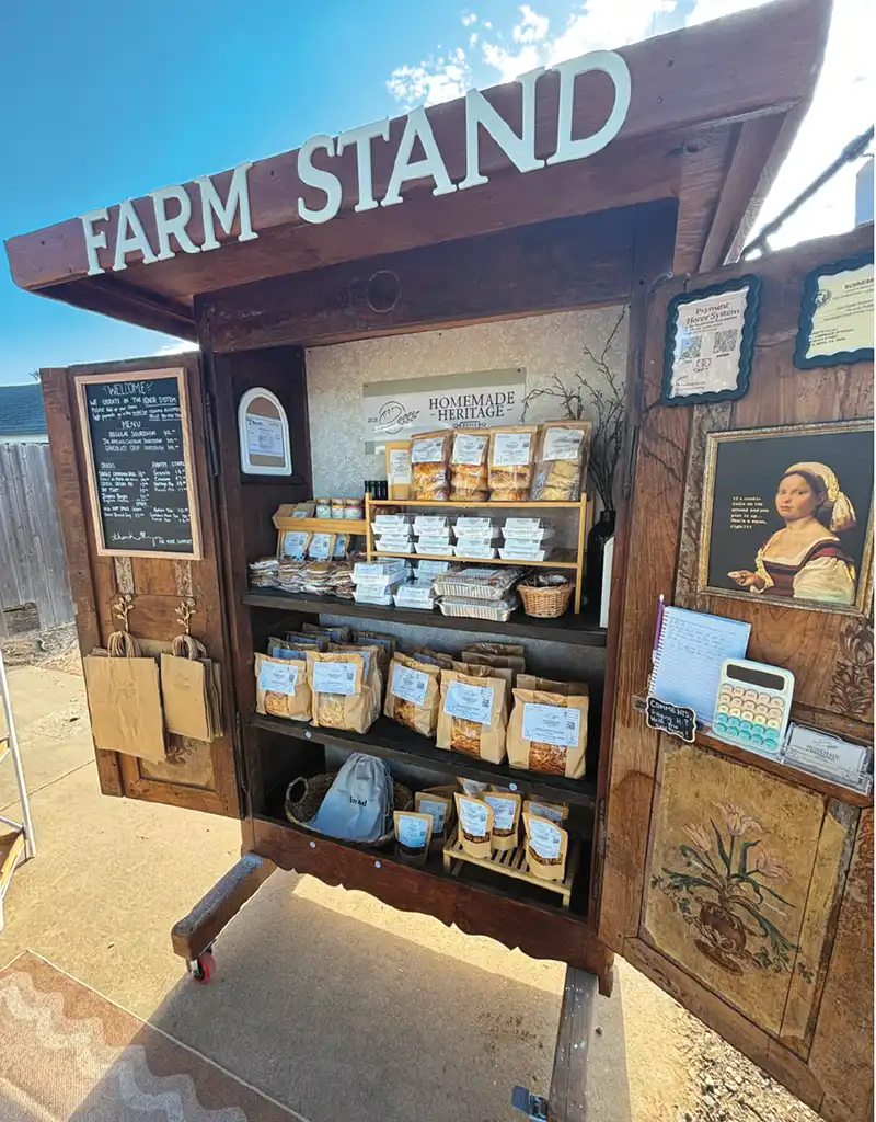 Farm Stand's bakeshop in a wardrobe.