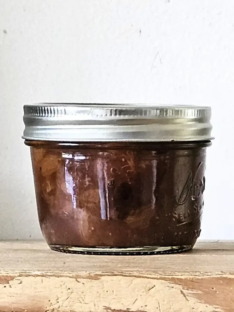 Small mason jar of Pear Chutney.