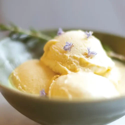 Rosemary Olive Oil Ice Cream.