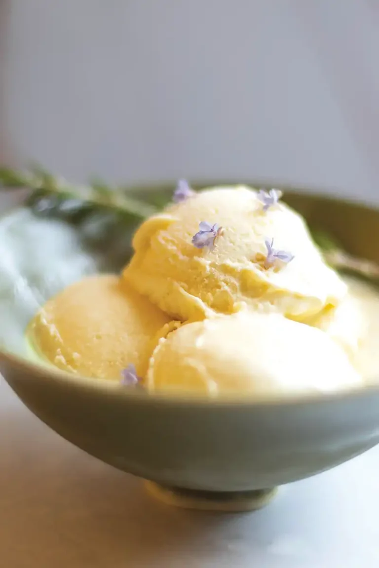 Rosemary Olive Oil Ice Cream.