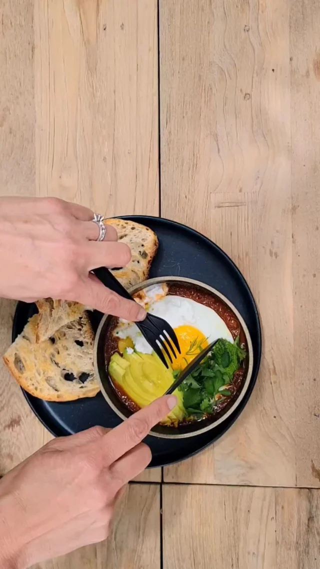 Summer tomatoes are showing off—and we’re here for it. 🍅☀️ One favorite is Shakshuka: peak-season tomatoes and peppers simmered with just the right spices, topped with eggs and fresh herbs. It’s the kind of dish that tastes like summer feels.

Shakshuka is a vibrant North African–style dish that features farm-fresh tomatoes simmered with peppers, onions, garlic, and warm spices like cumin and paprika. You crack in a few eggs and let them poach right in the sauce, then top it all with fresh herbs and serve it up with crusty bread for dipping. Rich, comforting, and full of flavor—it’s the ultimate summer brunch.

One of the best is at at Field + Fort in Summerland, @fieldandfort. 

#FieldAndFort #Summerland #ShakshukaSeason #TomatoLove #EdibleSantaBarbara #SantaBarbaraCounty